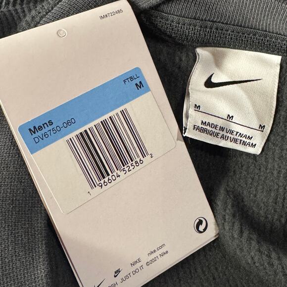 Nike Mens Medium Thermal Shirt Paris 2024 Olympics Waffle Knit Long Sleeve Gray - Picture 4 of 5